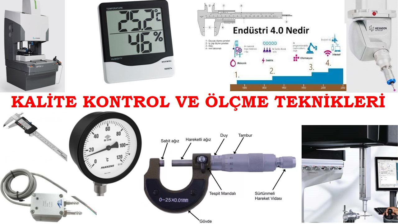 KALİTE KONTROL VE ÖLÇME TEKNİKLERİ EĞİTİMİ VERİLECEKTİR